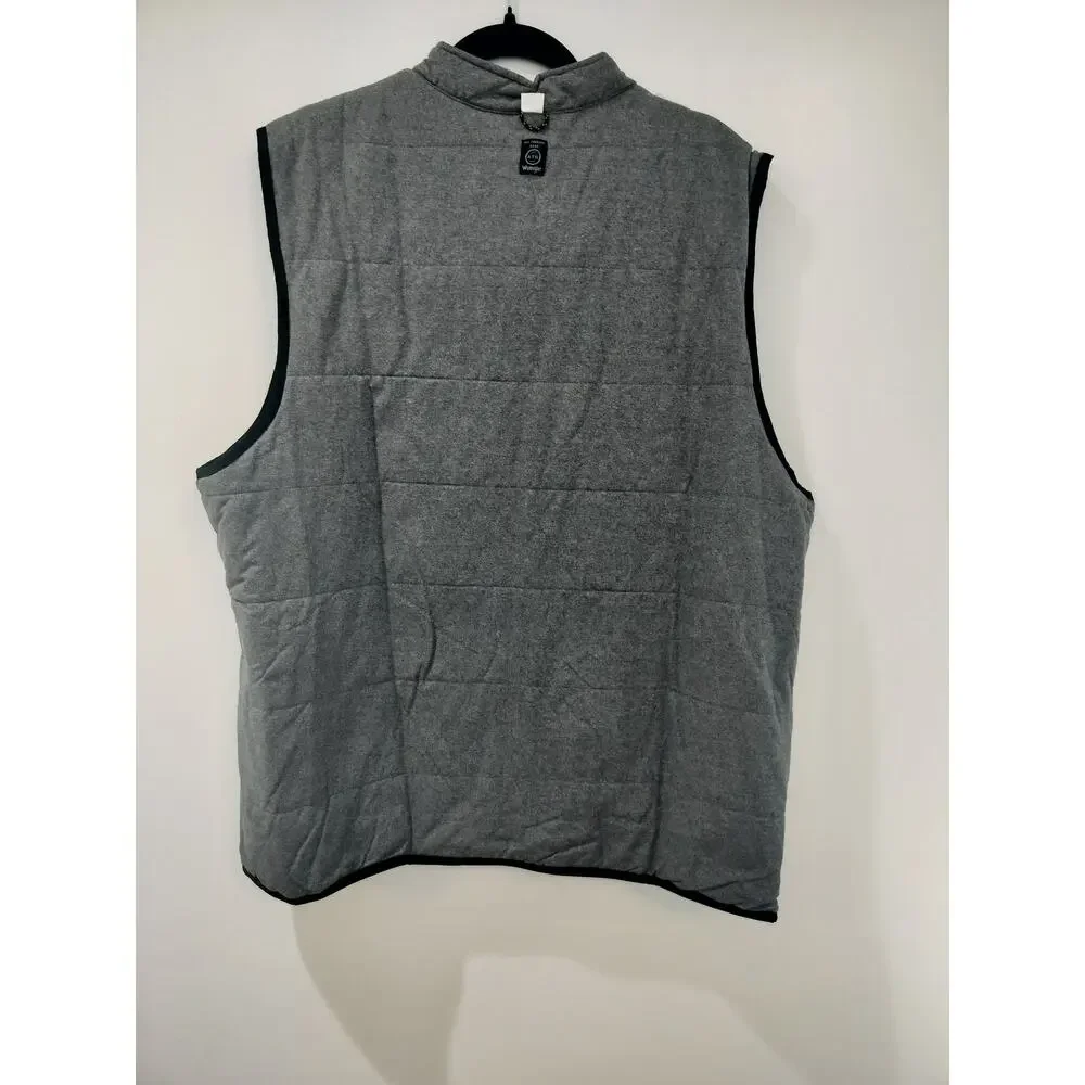 Wrangler Men’s All Terrain Reversible Vest Size XLT Hand Warmer Pockets - Picture 3 of 12